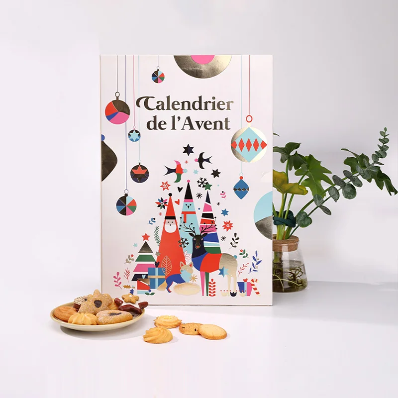 Christmas Calendar Gift Box for Cookie Box, view 3