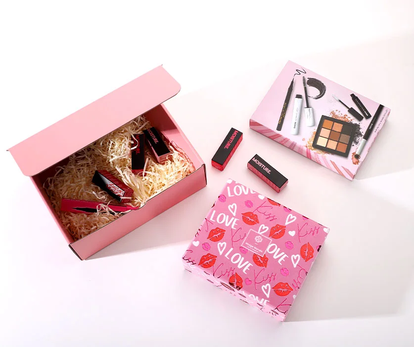 Pink cosmetic packaging: storytelling through presentation — archive photograph 3