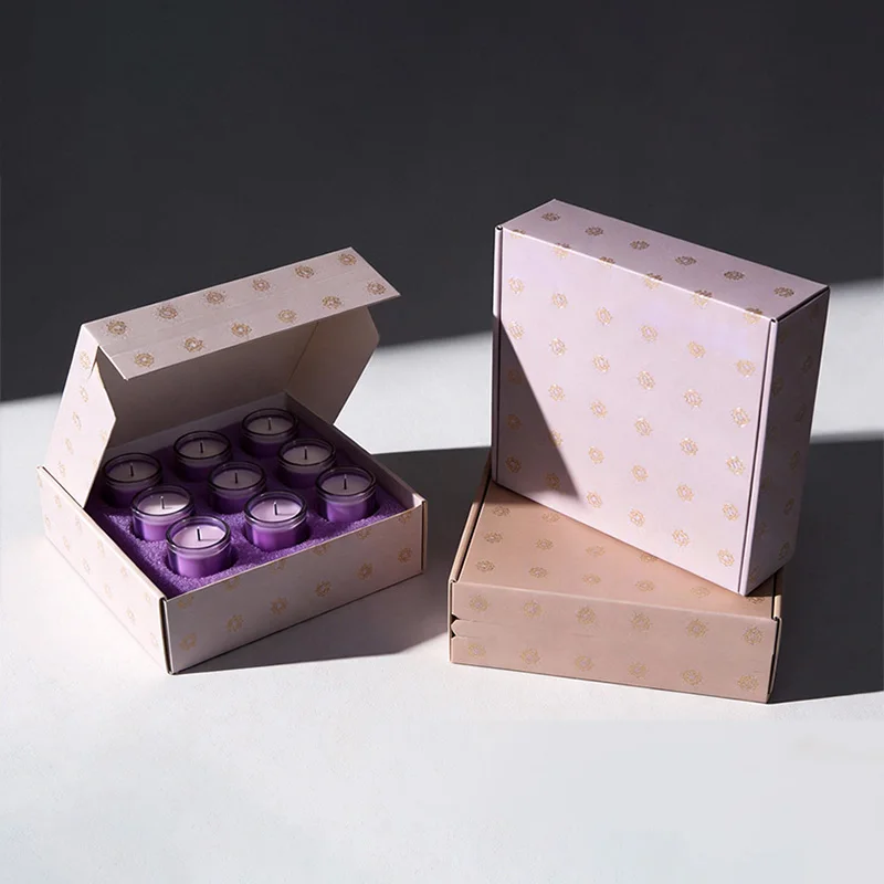Elegant Floral Aromatherapy Candle Gift Box