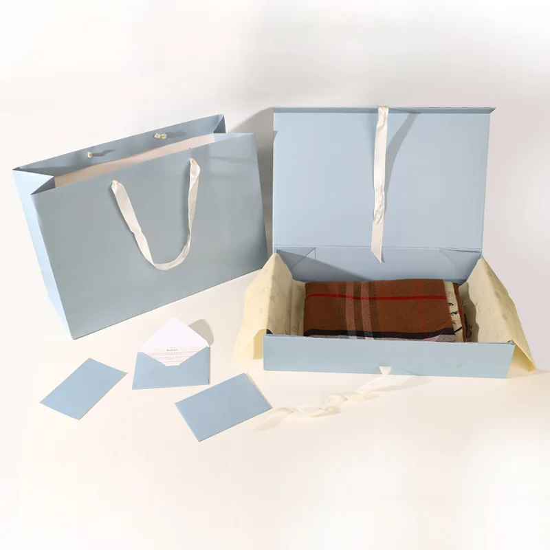 Luxury Apparel Gift Box with delivery packaging.