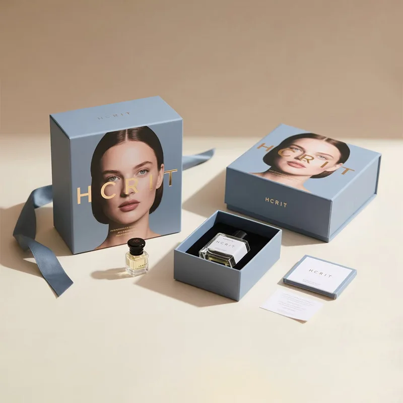 Luxury High Quality Custom Logo Gift Box Perfume Bottle Cardboard Cosmetic Paper Box Perfume Box Packaging, view 5