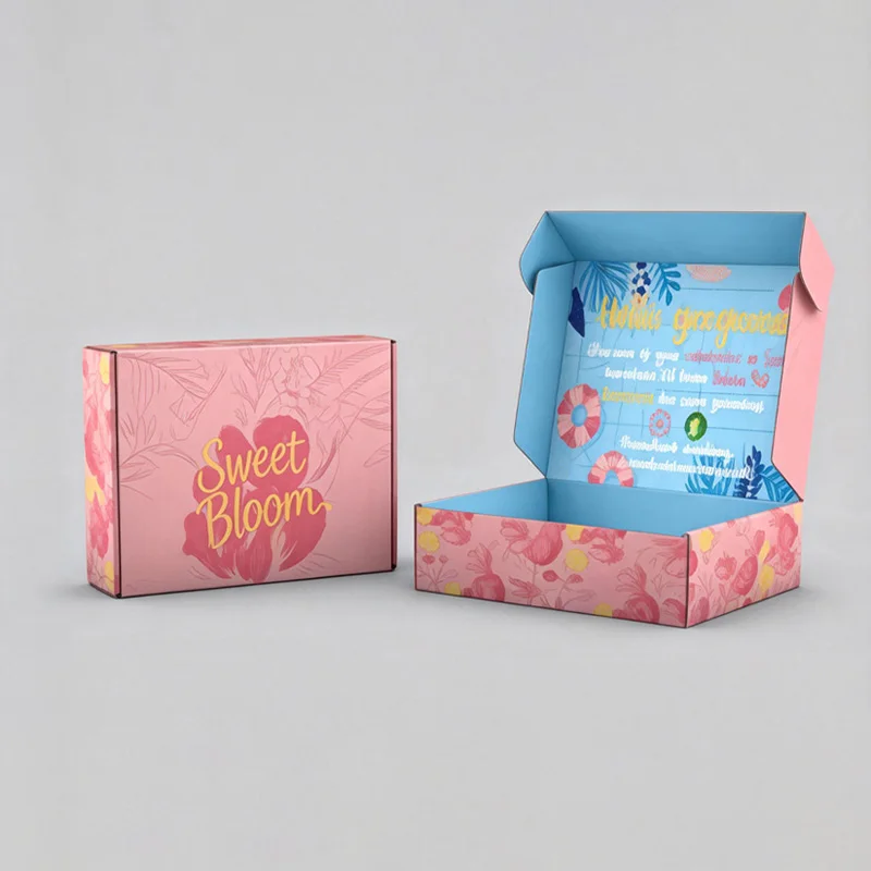 Custom Printed Beauty Mailer Box for Cosmetic Gift & E-Commerce Packaging, view 3