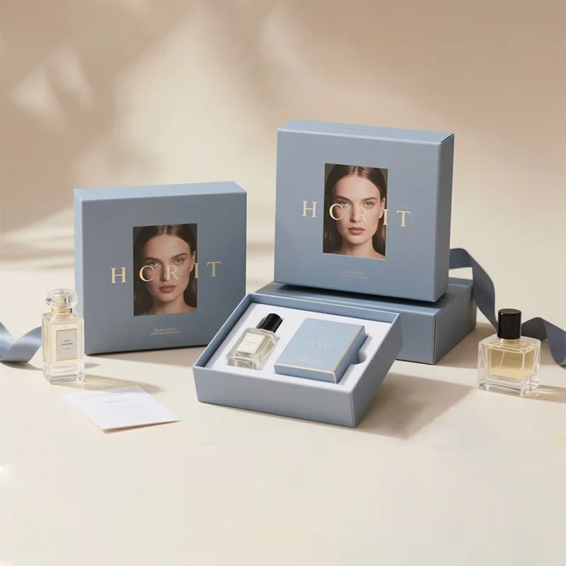 Luxury High Quality Custom Logo Gift Box Perfume Bottle Cardboard Cosmetic Paper Box Perfume Box Packaging, view 6