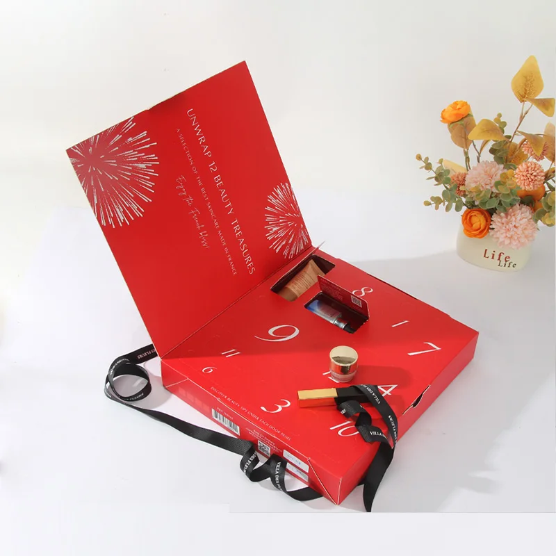 Skincare Card Calendard Paper Box for Holiday, view 3