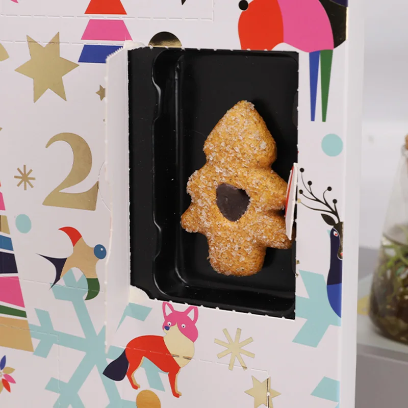 Christmas Calendar Gift Box for Cookie Box, view 2