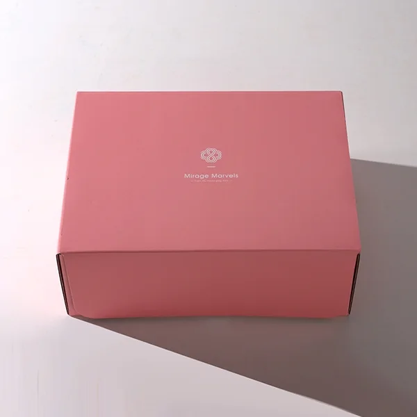 Pink shipping boxes — packaging illustration 3