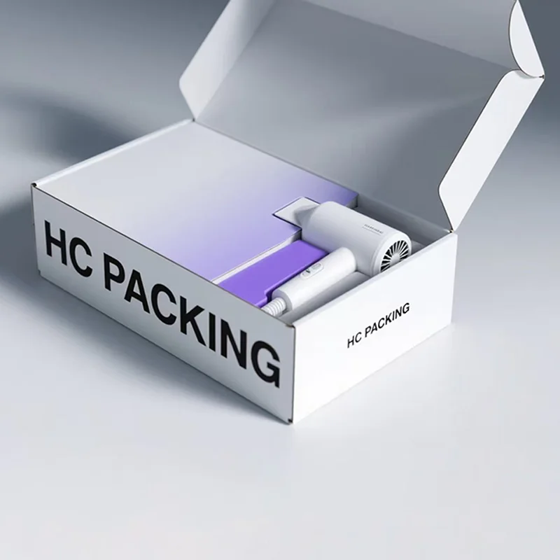 Customized E-Pack Hair-Dryer gift shopping Box, view 8
