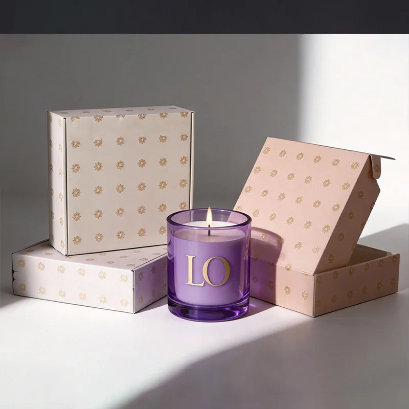 Elegant Floral Aromatherapy Candle Gift Box, view 4