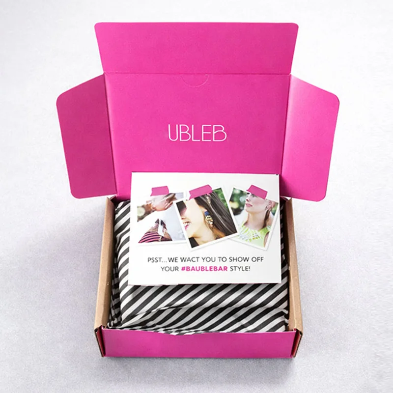 Custom Branded Corrugated Mailer Boxes for Beauty and Lash E-commerce Shipping