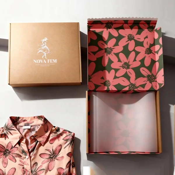 Shipping packaging for clothing — packaging illustration 2