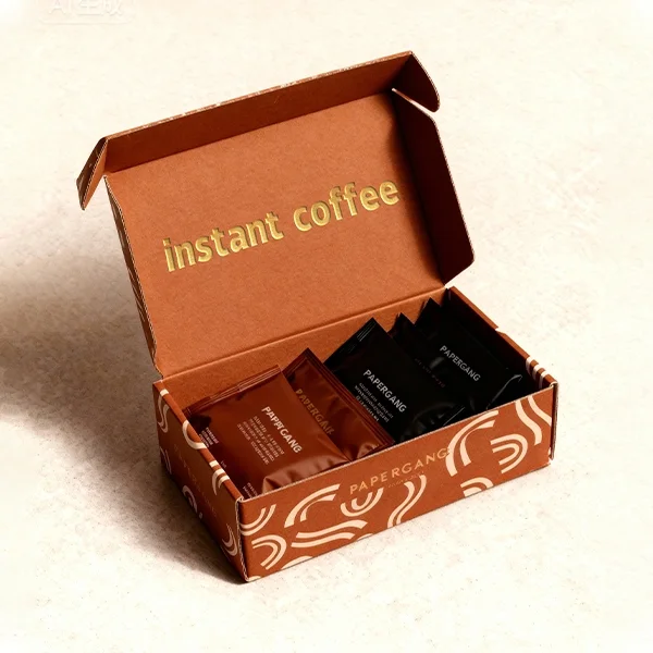 Brown corrugated boxes — packaging illustration 3