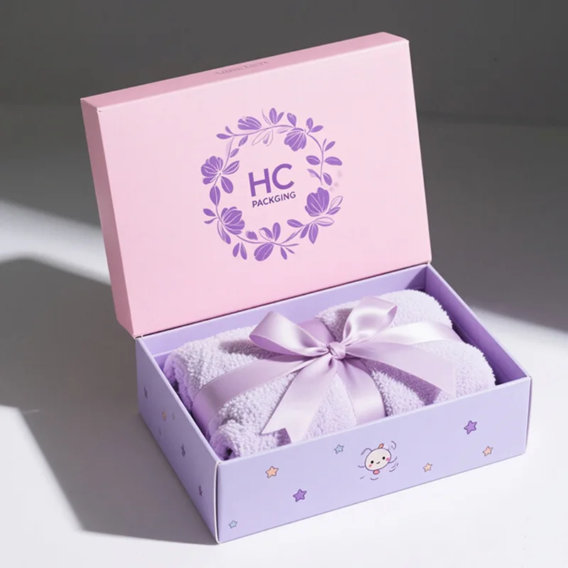 Floral Bath Towel Gift Packaging Box, view 8