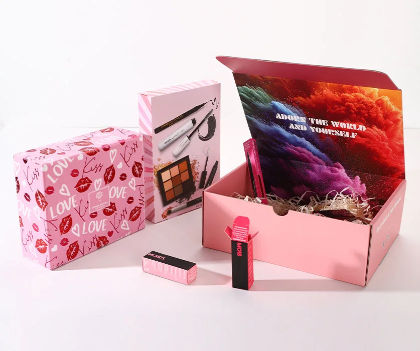 Pink cosmetic packaging: storytelling through presentation — archive photograph 2