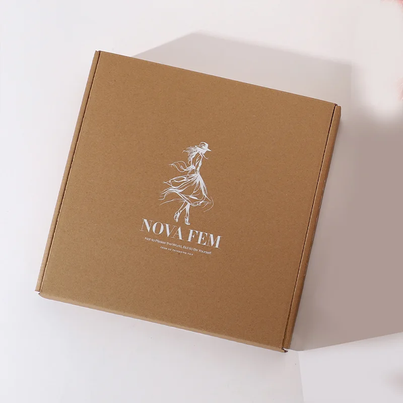 & Apparel Corrugated Packaging Box with Colored Tissue Paper, view 4