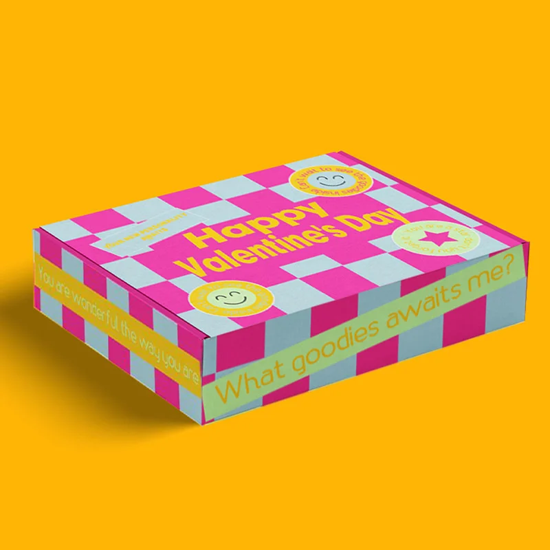 Colorful Valentine's Day Gift Shipping Box, view 3