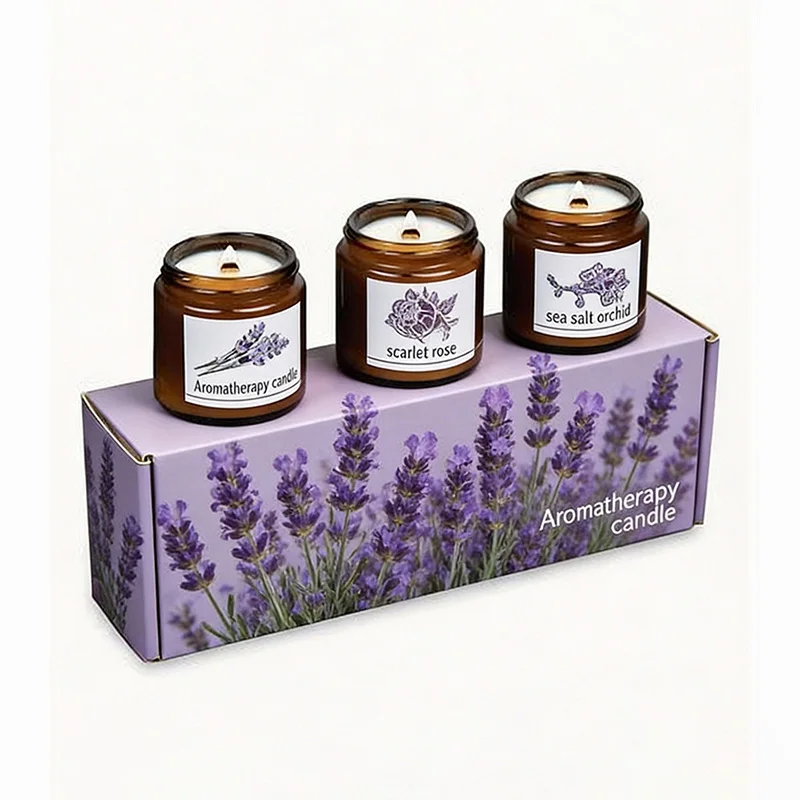 The Lavender Fields Aromatherapy Candle Gift Set, view 3