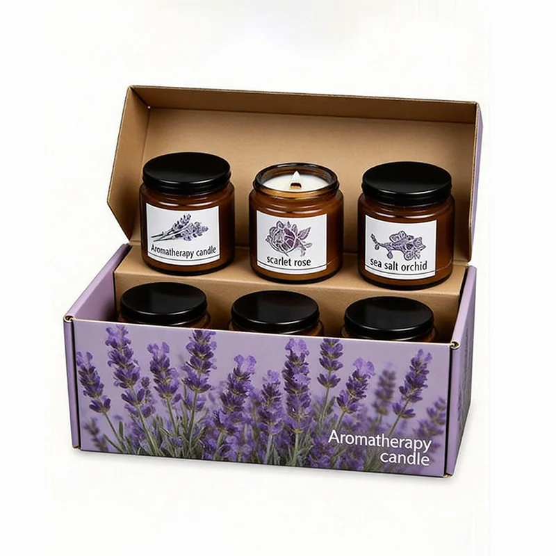 The Lavender Fields Aromatherapy Candle Gift Set