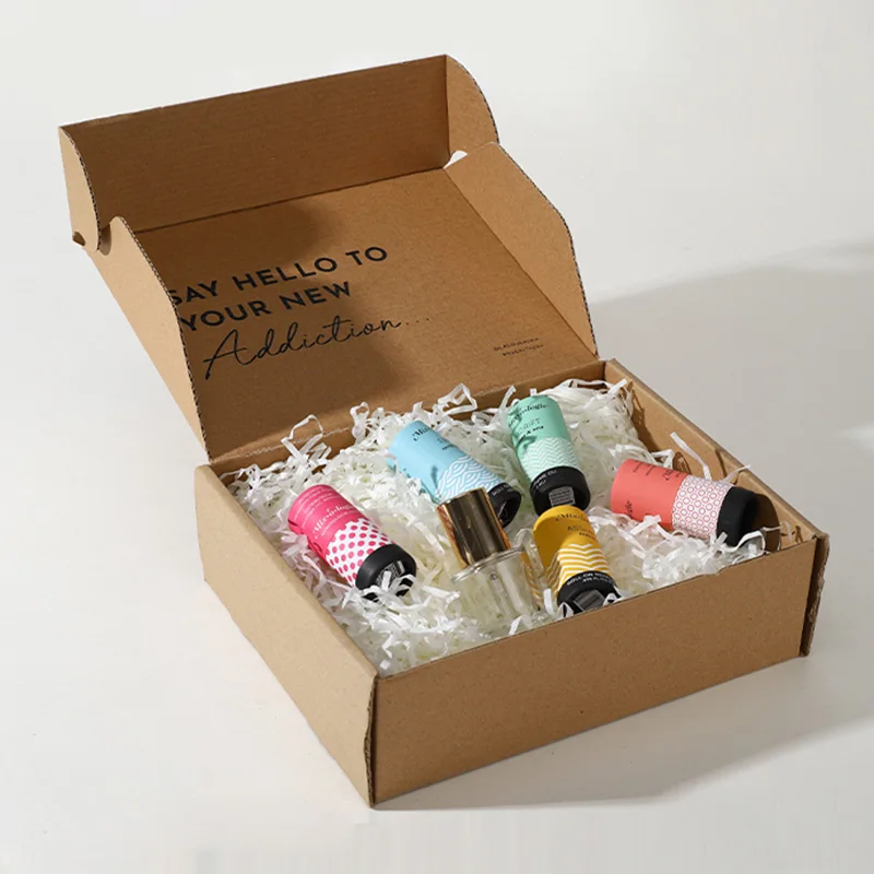 Perfume samples custom delivery boxes, view 2