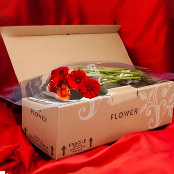 Flower shipping boxes — packaging illustration 2