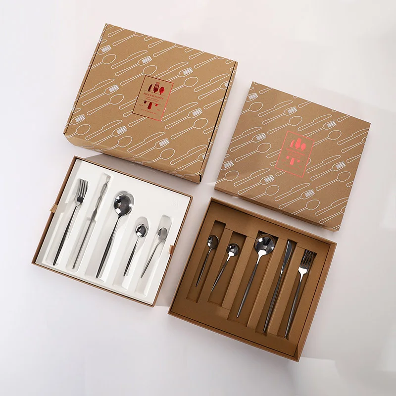 Luxe Cutlery Gift Set with Paper-Pump Liner Meet the Luxury Cutlery Gift Box