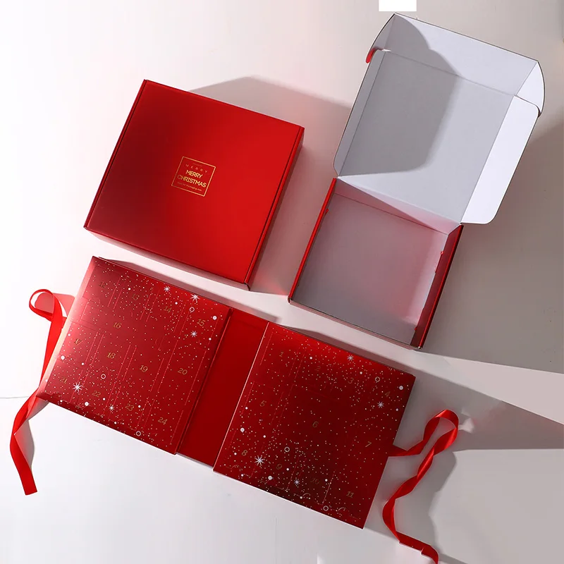 Chocolate & Candy Holiday Calendar Gift Boxes with plastic insert