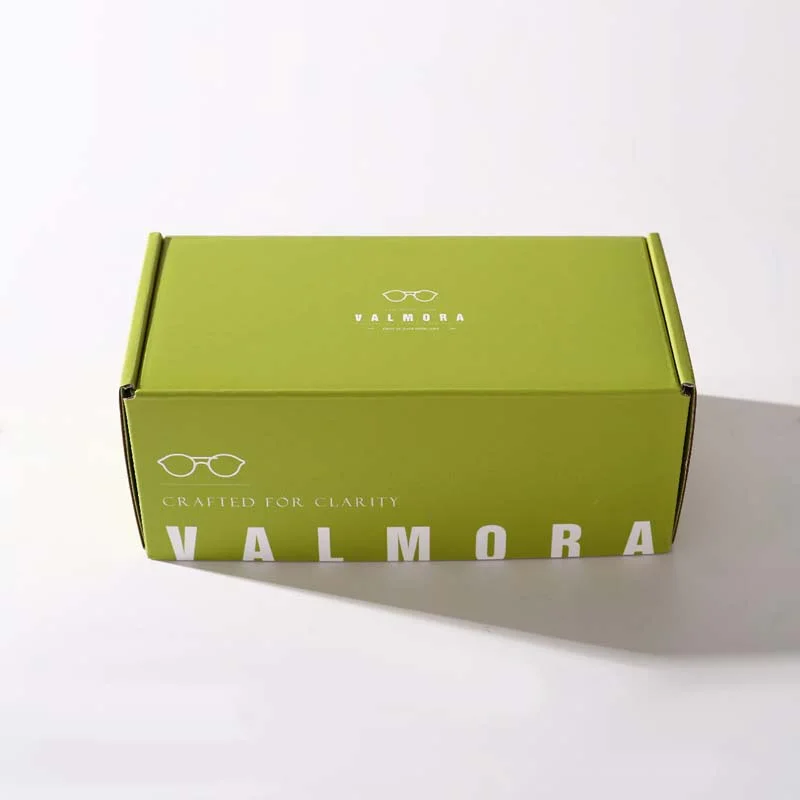 Premium green eyeglass storage case, view 3