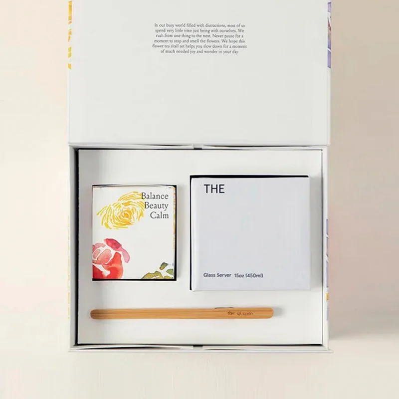 Elegant Flower Tea Packaging Box