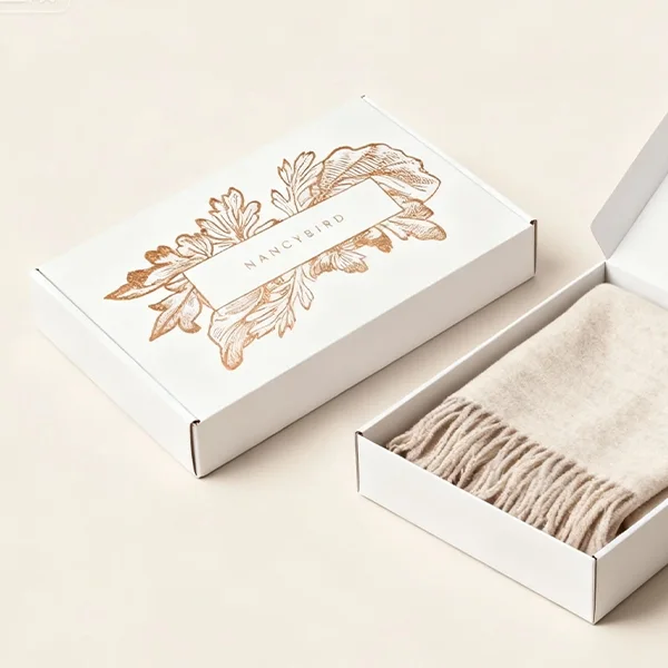Packaging for scarves — packaging illustration 3
