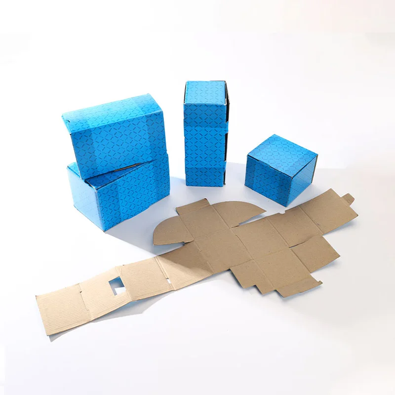 Blue Packaging Box, view 4