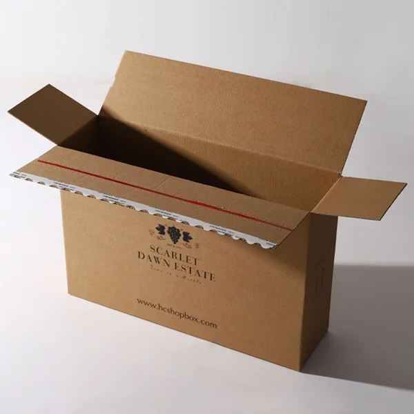Corrugated boxes with logo — packaging illustration 2