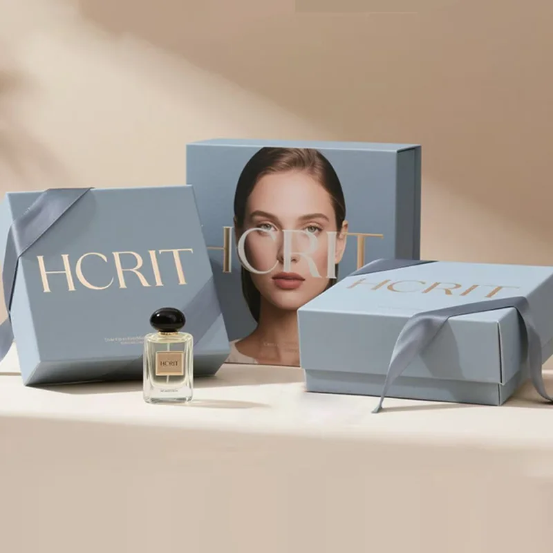 Luxury High Quality Custom Logo Gift Box Perfume Bottle Cardboard Cosmetic Paper Box Perfume Box Packaging, view 7