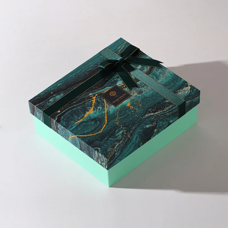 Custom Holiday Green Gift Packaging for Skin Care Creams sell on Line, view 7