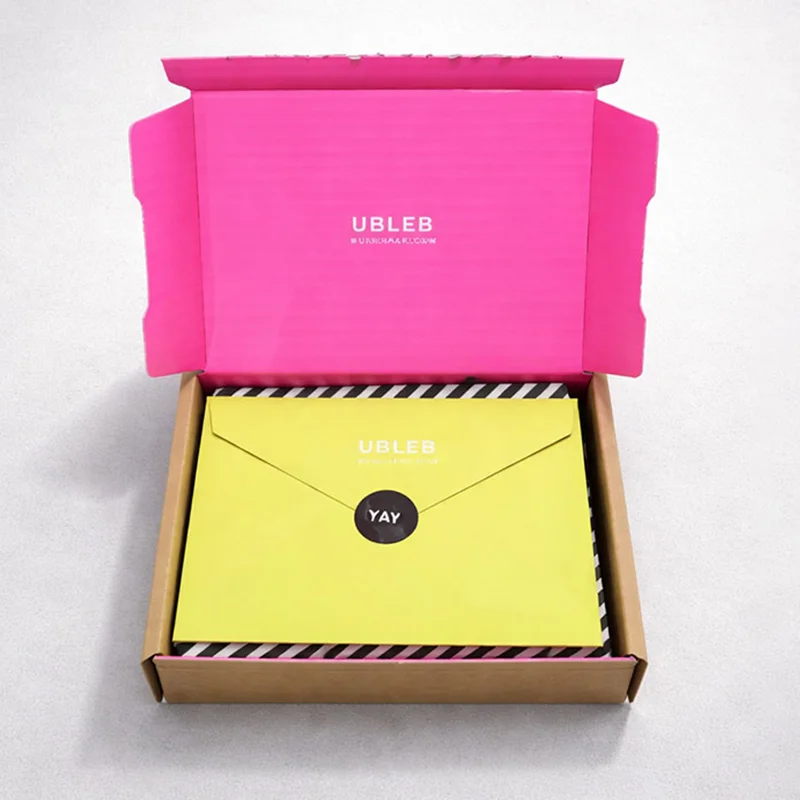 Custom Branded Corrugated Mailer Boxes for Beauty and Lash E-commerce Shipping, view 3