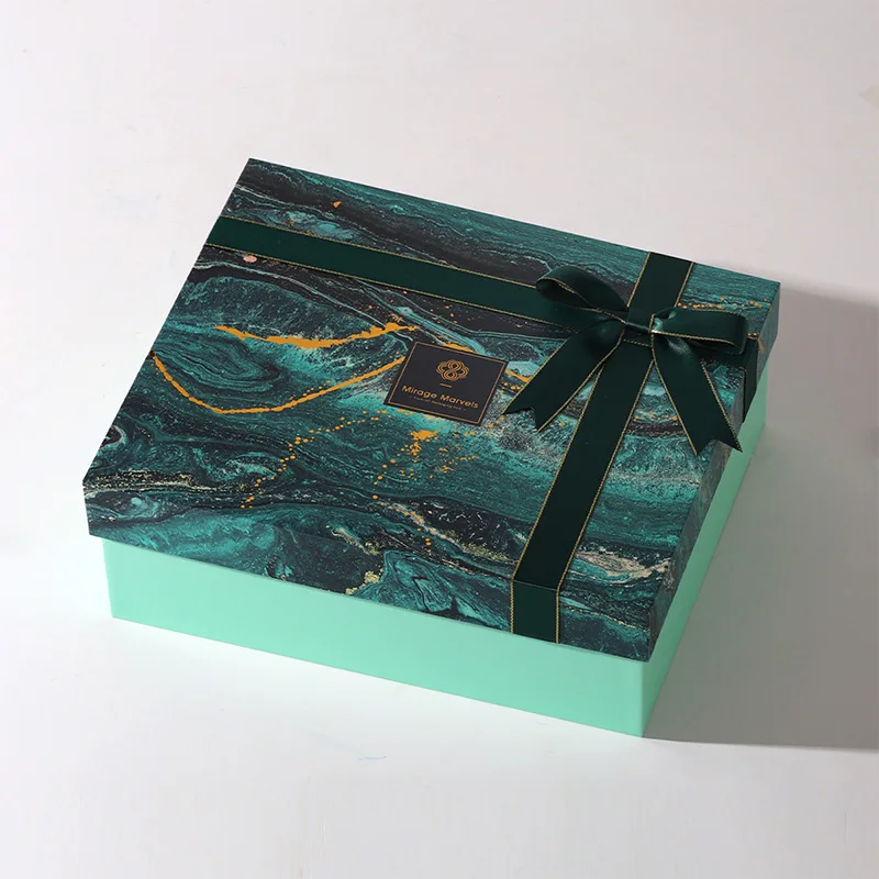 Custom Holiday Green Gift Packaging for Skin Care Creams sell on Line, view 5