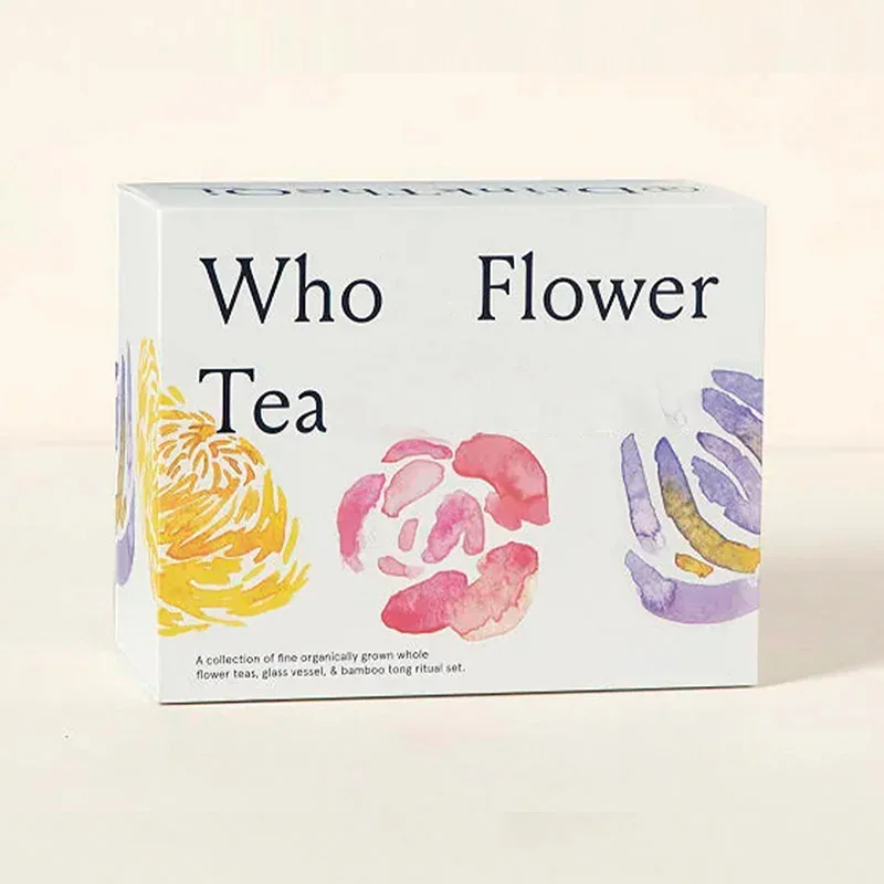 Elegant Flower Tea Packaging Box, view 4