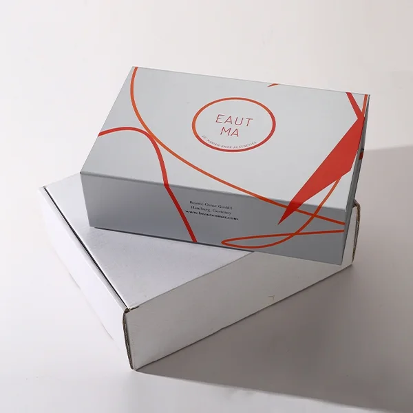 White shipping boxes — packaging illustration 2