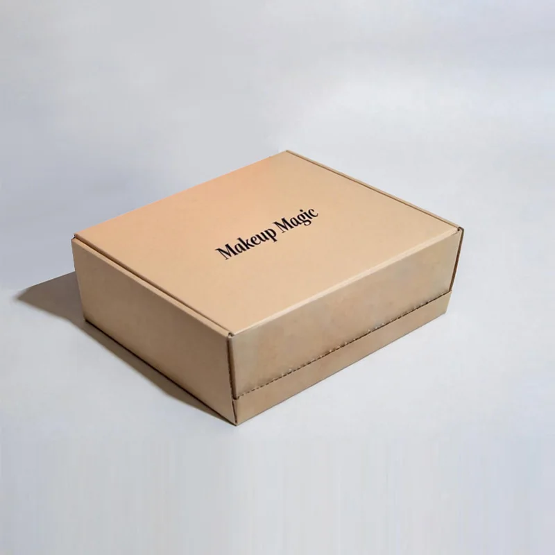 Custom Kraft Beauty Mailer Box for Makeup Brush Set Packaging, view 4
