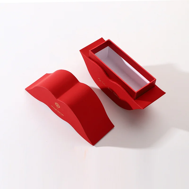 Sculpted Red Lipstick Gift Box: Brand Signature Packaging