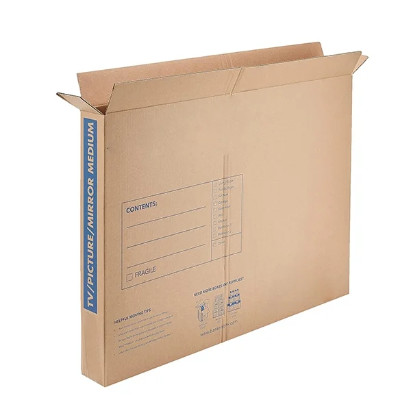 Flat corrugated packing structure for artwork discussion
