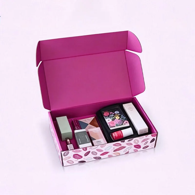 Custom Pink Beauty Mailer Box for Cosmetic Gift & E-Commerce Packaging
