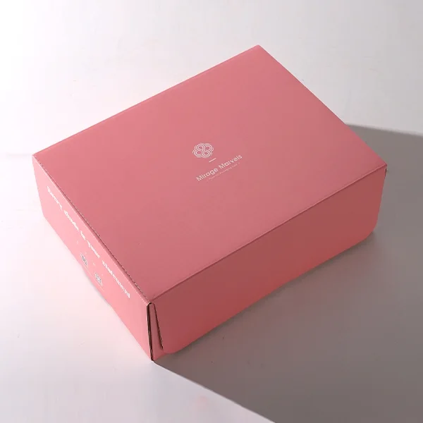 Pink shipping boxes — packaging illustration 2