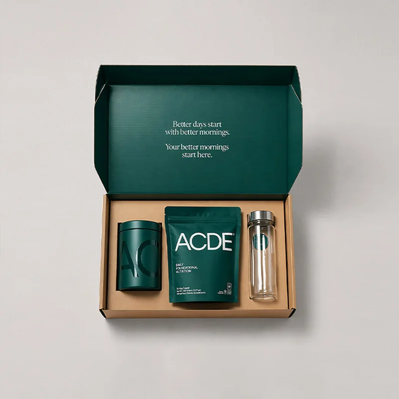 Custom Printed Corrugated Mailer Box for Wellness & Skincare Kits, view 2