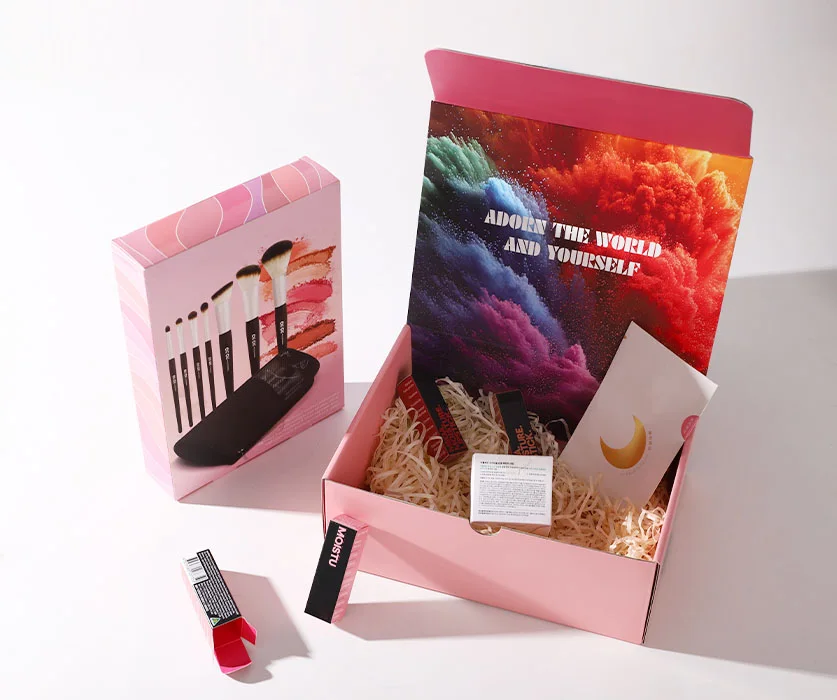 Pink cosmetic packaging: storytelling through presentation — archive photograph 5