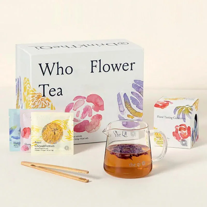 Elegant Flower Tea Packaging Box, view 3