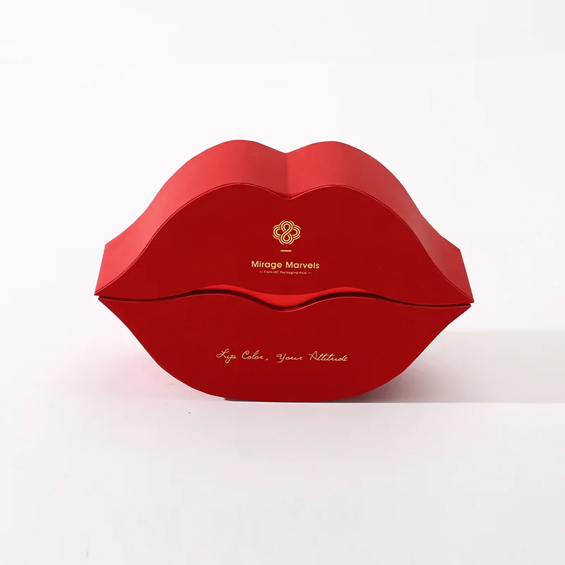 Sculpted Red Lipstick Gift Box: Brand Signature Packaging, view 5