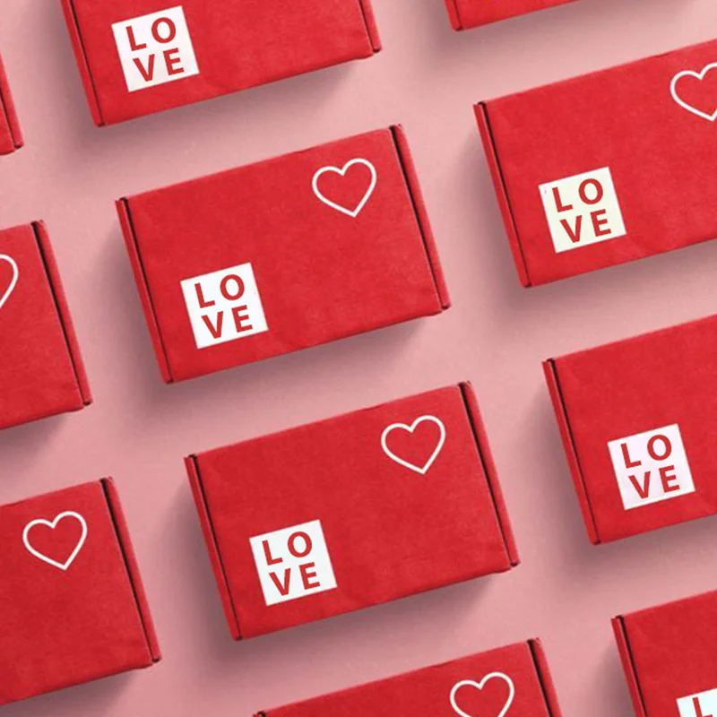 Red Valentine's Day Gift Packaging Box, view 2