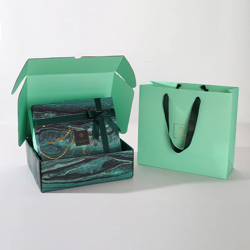 Mail gift box and bag set for cosmetic, view 4