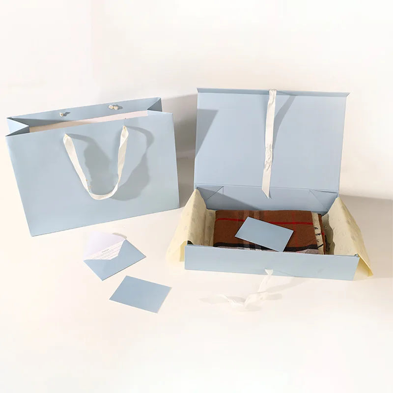 Luxury Apparel Gift Box with delivery packaging., view 3