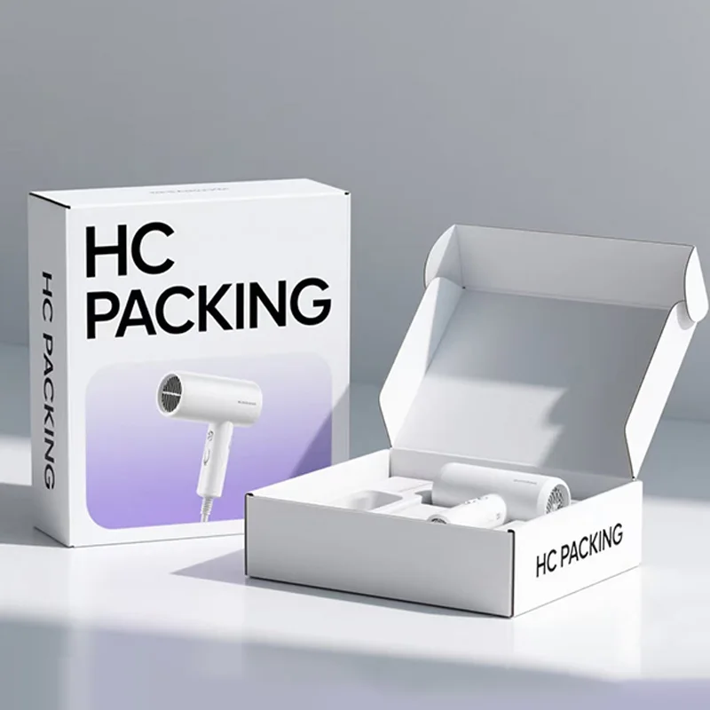 Customized E-Pack Hair-Dryer gift shopping Box