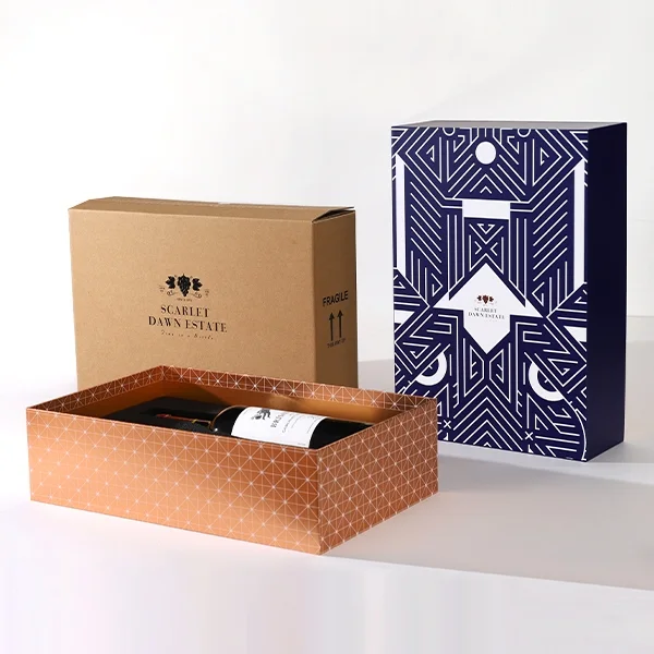 Wine mailer — packaging illustration 3
